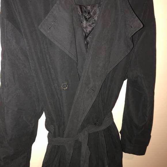 Samsoe Samsoe Black Kaya Trench Coat jacket - Picture 11 of 13